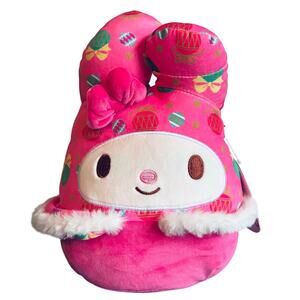 Hello Kitty Squishmallows My Melody Ornament Christmas 2025 Plush 8"